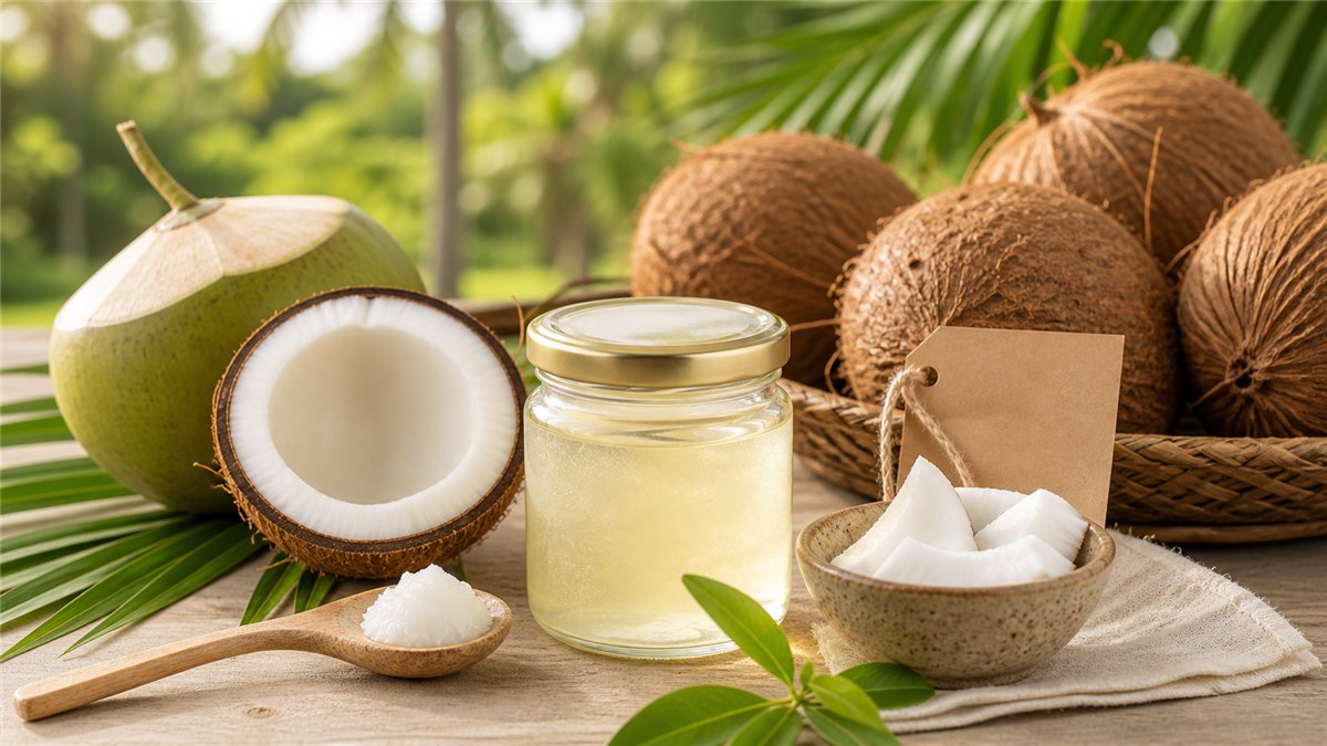 Dầu dừa organic từ vườn dừa tự nhiên
